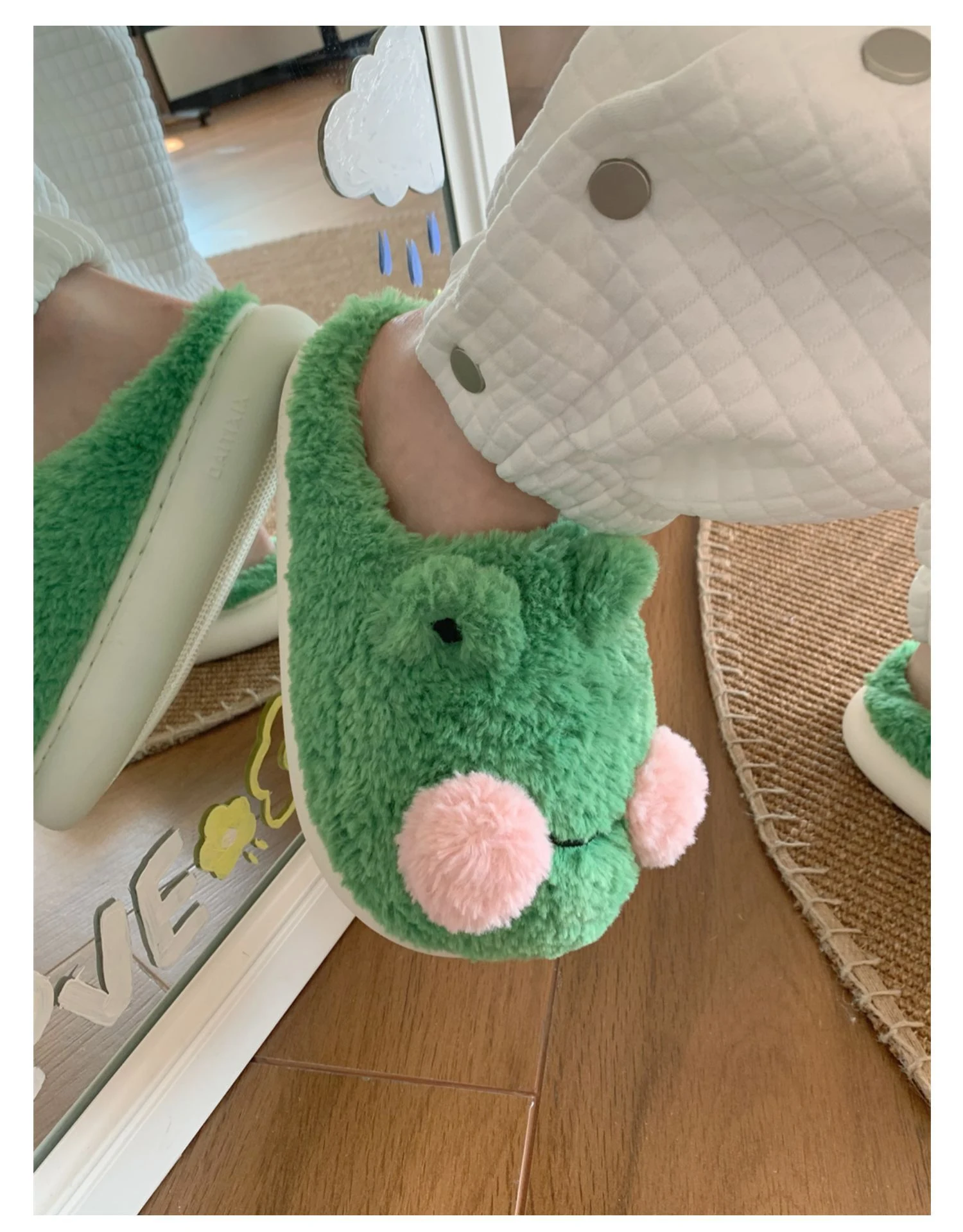 Title 11, Womens Cute Cartoon Frog Slippers, offering co...
