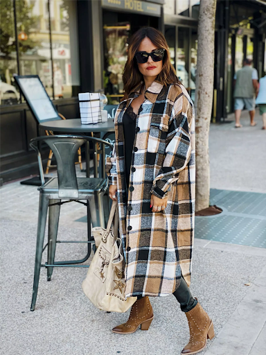 Title 9, Long trench coat side slit lapel slim fit