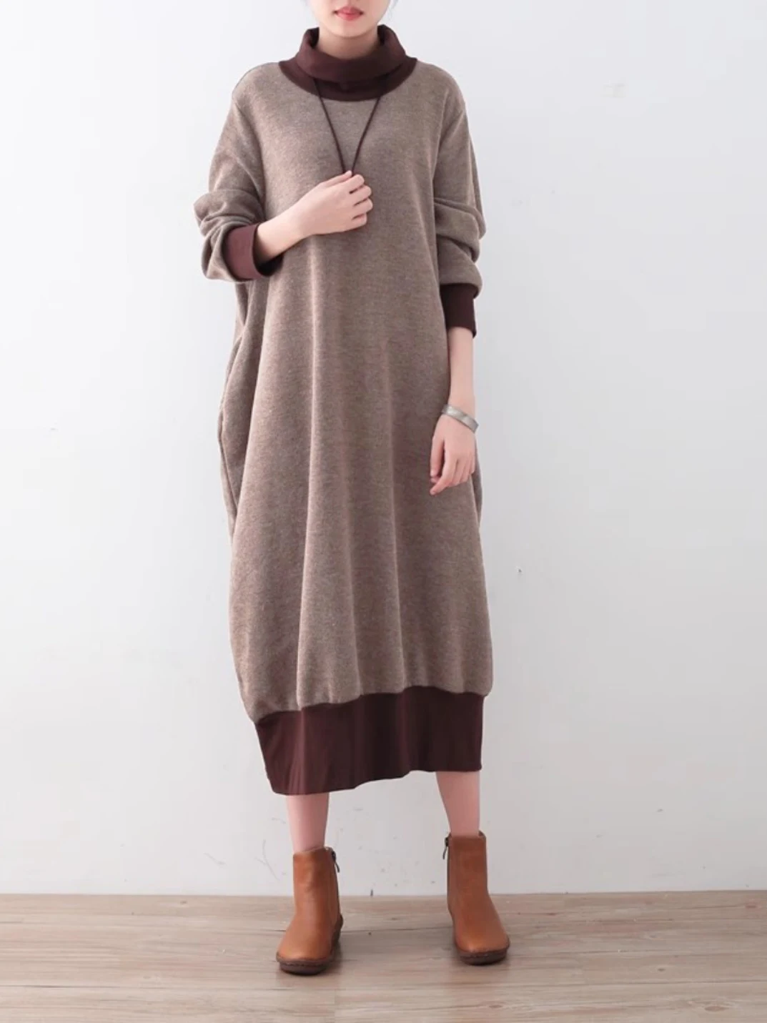 Title 4, Autumn And Winter New Thickened Cotton Turtlene...
