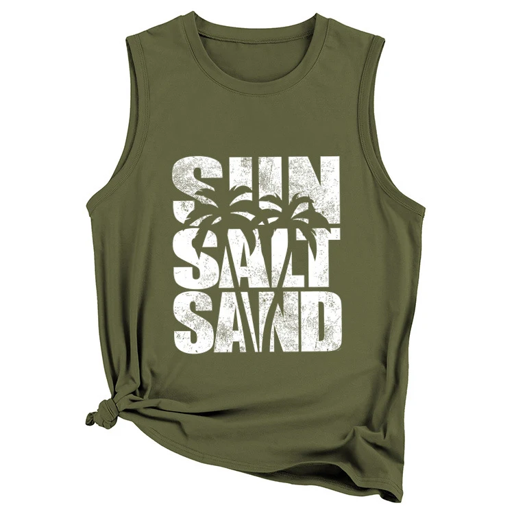 Title 2, European And American Fashion Loose Sleeveless ...