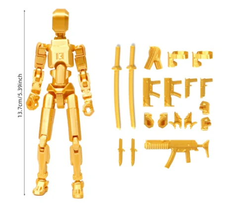 Robô Shapeshift 2.0 Articulado 3D Impresso Boneco Modelo de Ação Brinquedo Presente Infantil, Multi-Juntas, ideal para poses e brincadeiras criativas — foto 2