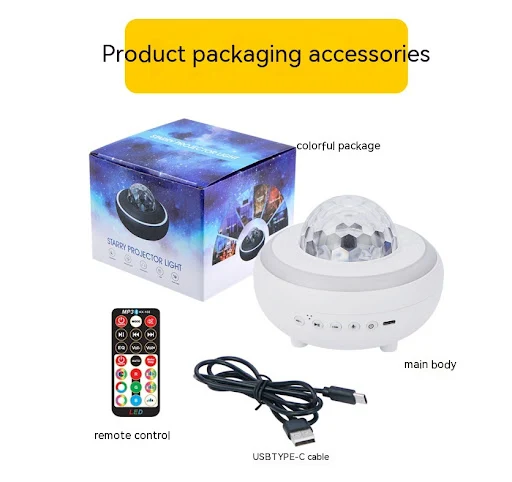 Title 10, Lampe LED vagues deau course de chevaux, Bluet...