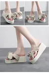 Women's Cake Thick Bottom All-match Big Bow Cute Flip Flops. Stylish and comfortable flip flops perfect for any occasion — photo 27