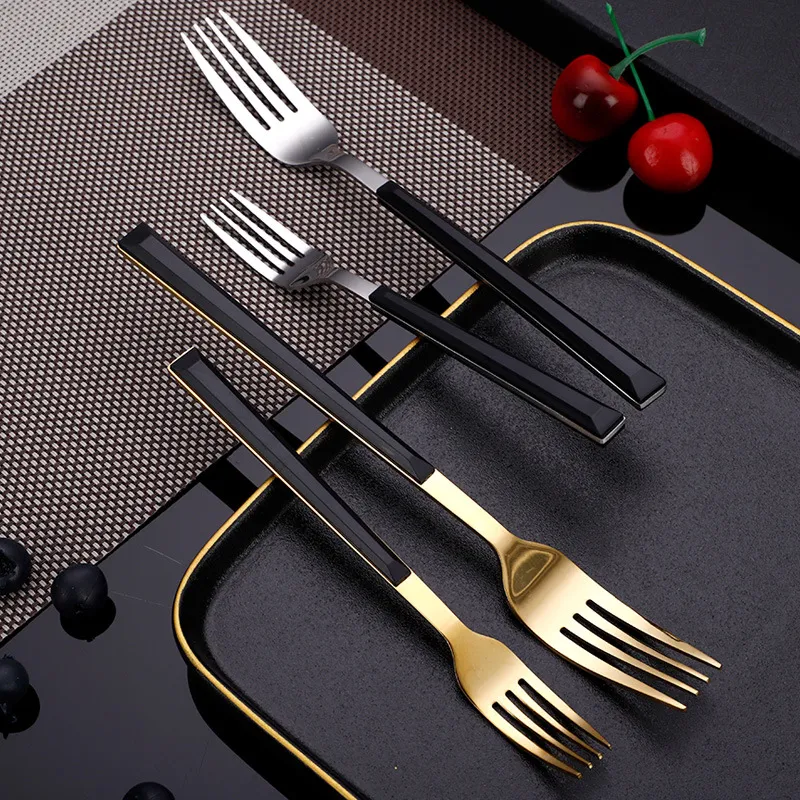 Title 2, Plastic Handle Knife Fork Spoon Simple Tablewar...