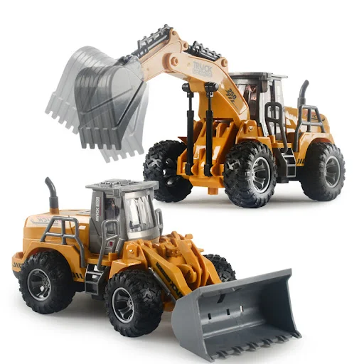 Title 6, Escavatore e Bulldozer Telecomandati Giocattolo...