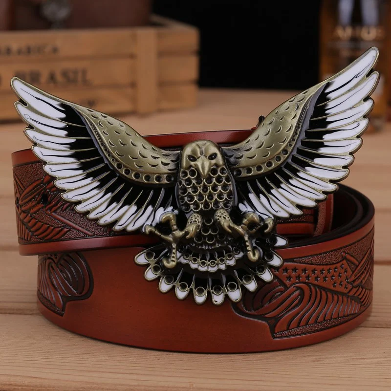 Title 5, Western Mens Leather Personality Belt adds a t...
