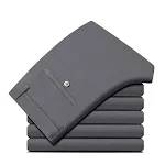 Pantalones rectos de cintura alta holgados casuales perfectos para un look cómodo y elegante. Disfruta de la libertad y estilo todo el día. — foto 3