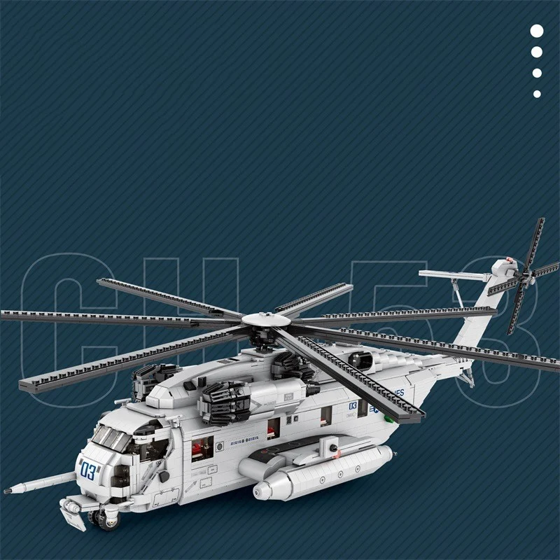 Helicóptero de Transporte Puzzle Blocos de Montar Modelo Brinquedo, Construa e Divirta-se, Desenvolve Habilidades Motoras Finas e Criatividade — foto 9