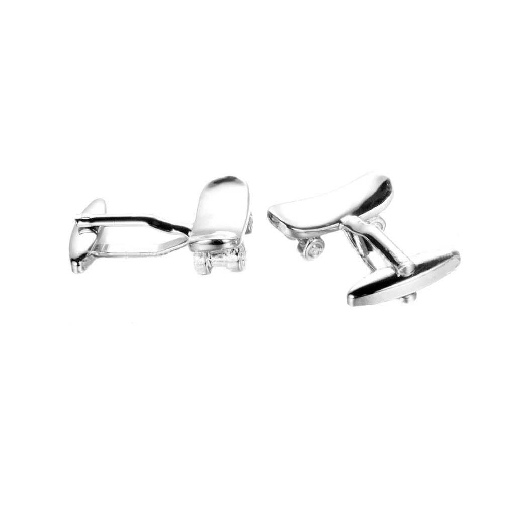 Title 6, Abotoaduras de skate Spot 3D Metal para homens....