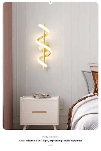 Title 6, Bedroom Bedside Wall Lamp Creative Minimalist S...