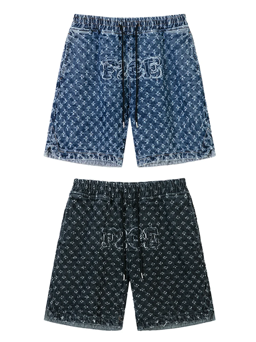 Shorts casuais de jeans desgastados para transformar calças de níquel velhas rasgadas, conforto e estilo descontraído. — foto 2