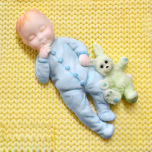 Title 3, Baby boy silicone mold Create adorable baby fig...