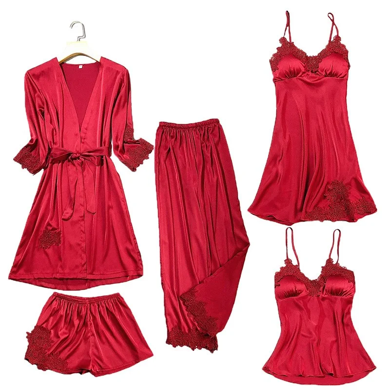 Pajamas Women's Summer Silk Pajamas Nightgown Thin Section — photo 2
