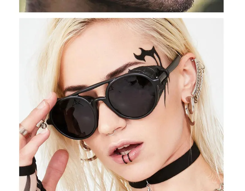 Title 2, Windproof big frame steampunk sunglasses offer ...