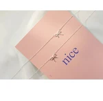 Colar com pingente de laço em prata esterlina S925 para mulheres, acessório elegante e charmoso, perfeito para presentear, joia feminina. — foto 6
