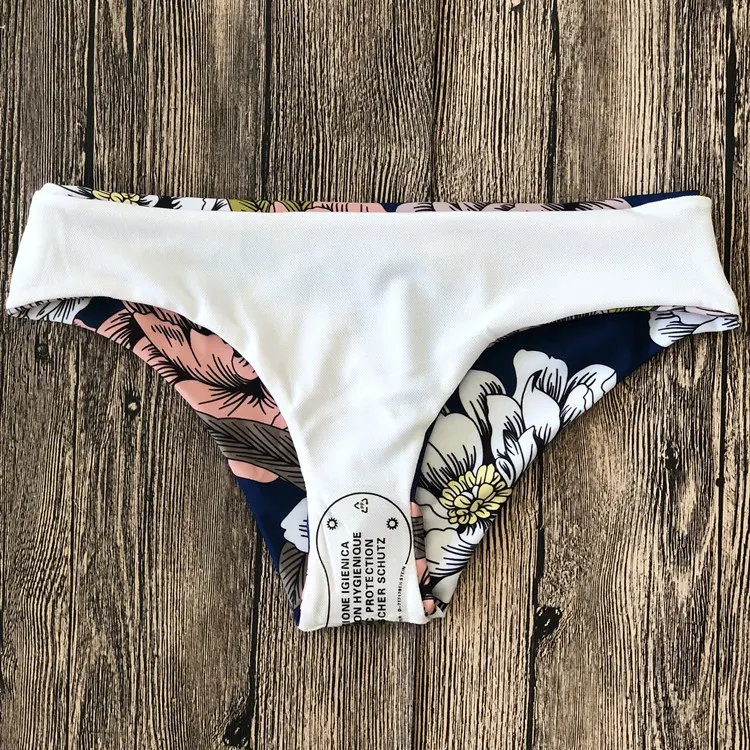 Title 6, FashionNylon dames kleur platte bikini badpak. ...