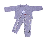 Boneca de 18 polegadas com conjunto de roupas com estampas de animais. Permite trocar roupas e estimular a criatividade e imaginação. — foto 3