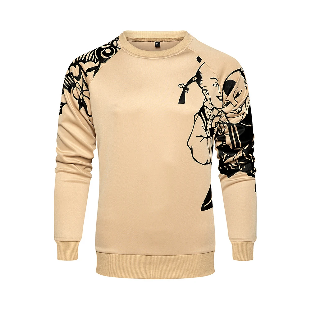 Oversized Casual Loose Men's Printed Sweater, ultimate comfort and relaxed style, perfect for everyday wear, providing a — photo 3