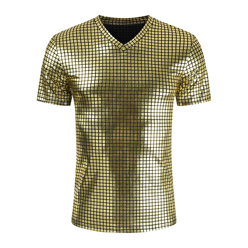 Camisa Xadrez Masculina Casual Slim-fit Manga Curta para Banquetes Elegância e Conforto para Festas e Ocasiões Especiais Caimento Impecável — foto 9