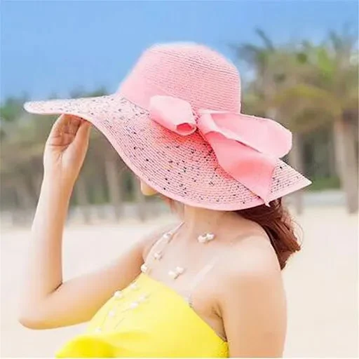 Title 10, Cappello di paglia pieghevole a tesa larga con ...