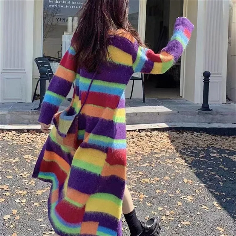 Title 5, Fashion Slimming Candy Color Coat Retro Lazy St...