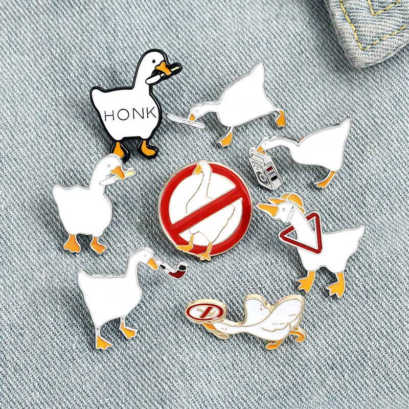 Broche de joia criativa de animais de desenho animado, um acessório charmoso para adicionar um toque divertido e original ao seu visual. — foto 1