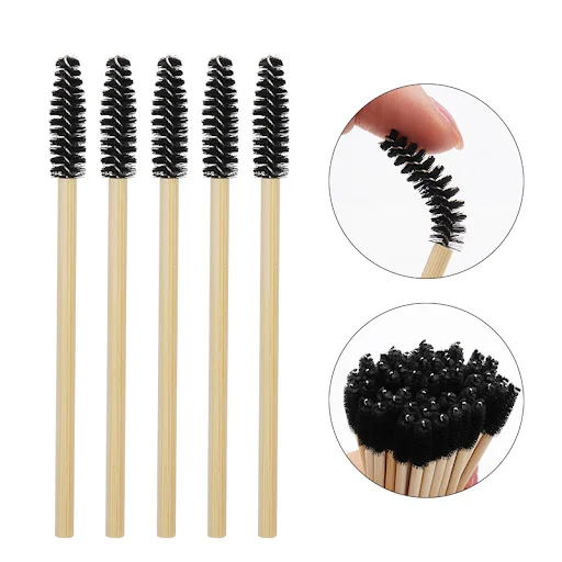 Title 1, Mini Disposable Nylon Eyelash Brush for precise...