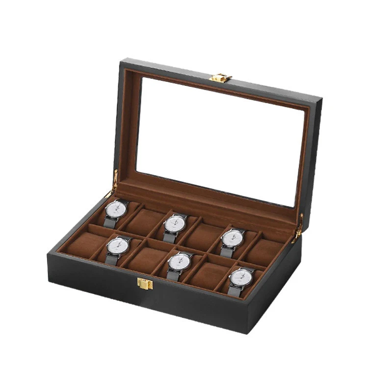 12-Digit Wooden Watch Storage Box — photo 2