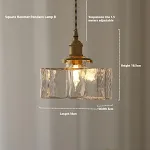 Japanese Retro Glass Small Droplight Nordic Enhance your space with this charming vintage-inspired droplight, perfect fo — photo 4