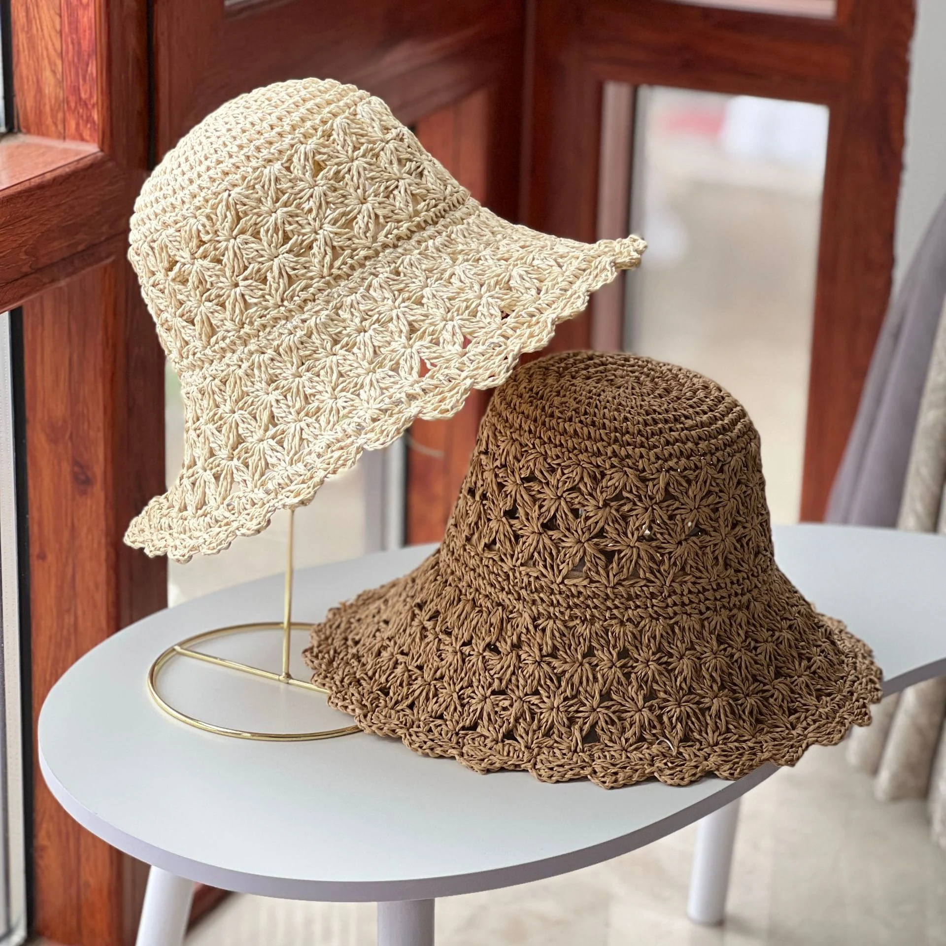 Title 3, Summer Beach Sunshade Hollow Straw Hat