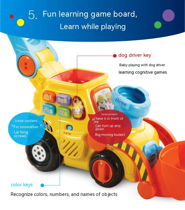Title 5, Bounce Ball Pusher Car for Toddlers and Babies,...
