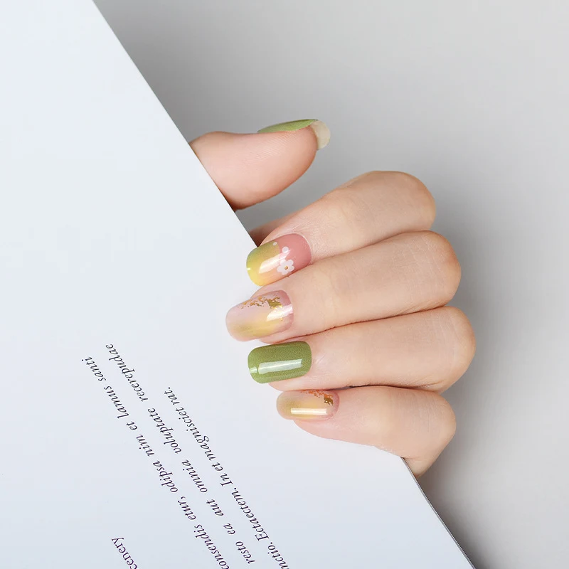 Nail Beauty UV Gel Nail Stickers Semi-baked, get a perfect manicure in minutes. Easy application, long-lasting wear, and — photo 8