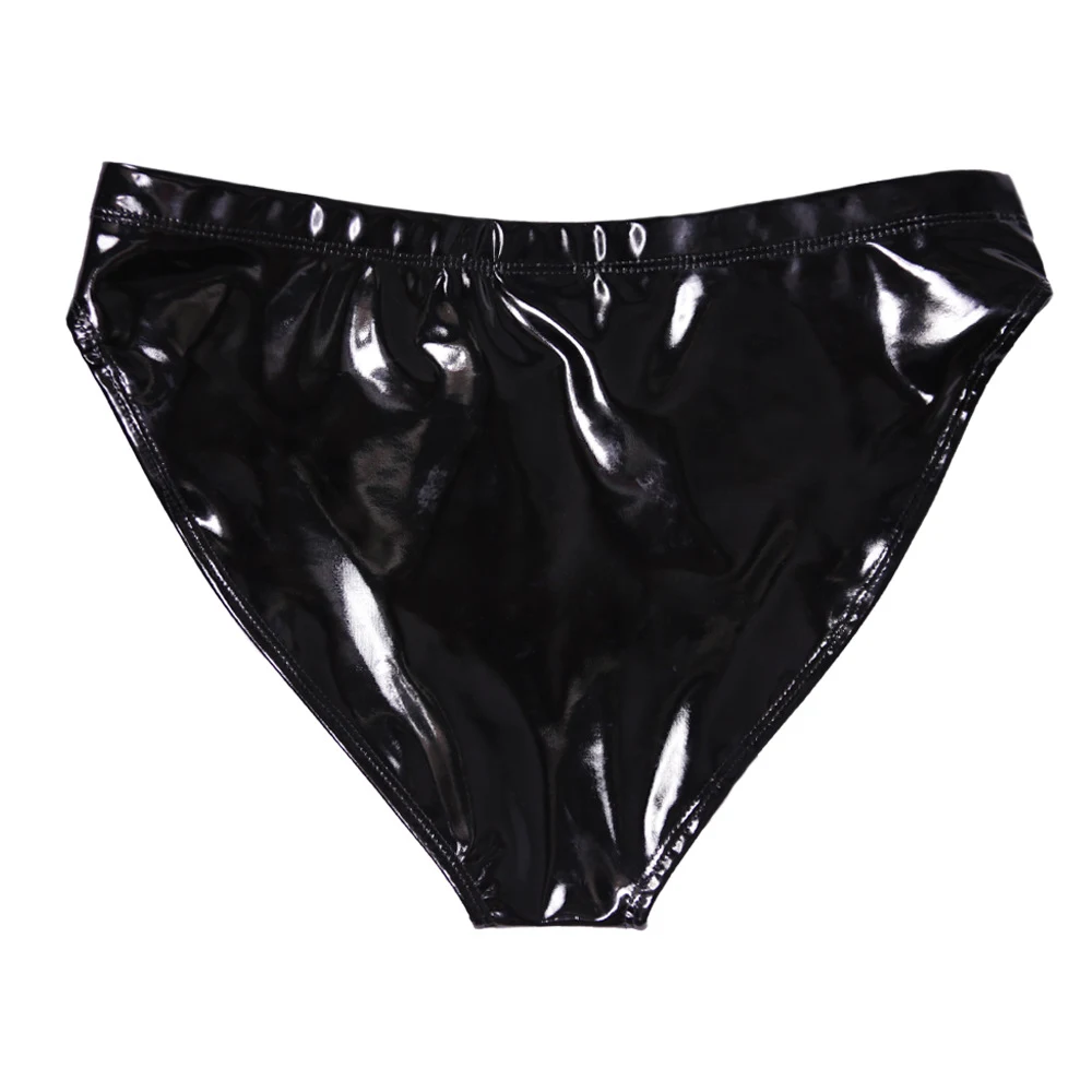 Title 5, Hüftbetonte High Waist Damen Unterhose aus glän...