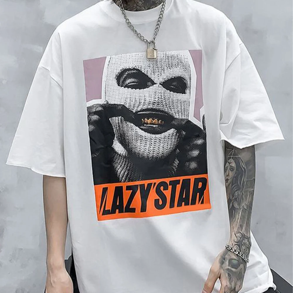 Camiseta Masculina Casual Gola Redonda Manga Curta Estampada Conforto e Estilo para o Dia a Dia Perfeita para um Visual Despojado e Moderno — foto 1