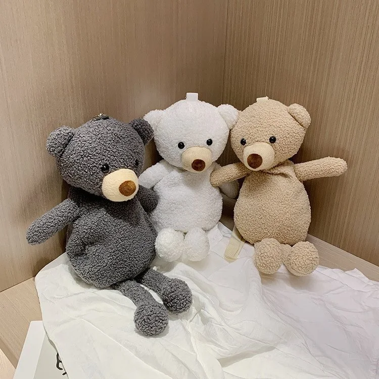 Title 3, Super fire cute bear plush bag for women, a sty...