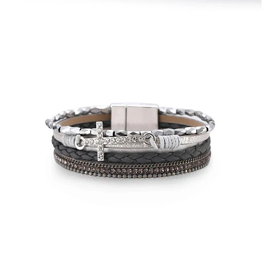 Title 13, Pulseira forte com fecho magnético, estilo étni...