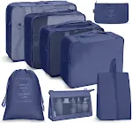 Makeup bag 8pcs set