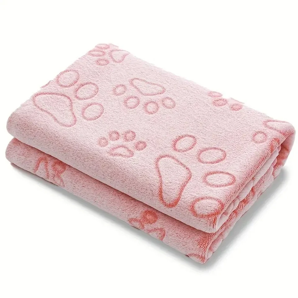 Soft High Quality Pet Blanket Grey Paw Dog Blanket Washable Pet Mat Warm And Comfortable Blanket For Cat Dogs — photo 9