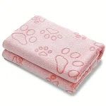 Soft High Quality Pet Blanket Grey Paw Dog Blanket Washable Pet Mat Warm And Comfortable Blanket For Cat Dogs — photo 9
