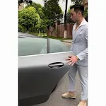 Terno fino de seersucker listrado azul para homens Conforto e estilo para o verão, ideal para dias quentes, leve e respirável. — foto 6
