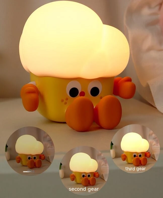 Bedroom Sleeping Popcorn Small Night Lamp Lights, soft light, perfect for a relaxing ambiance, ideal for better sleep, c — photo 4