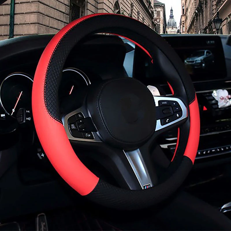 Title 6, Non slip grip car steering wheel cover for impr...