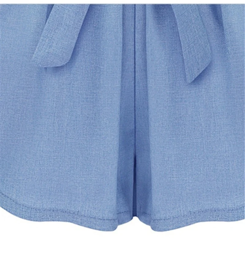 Solid Color Stretch Waist Oversized Loose Shorts, Comfortable and Relaxed Fit, Perfect for Everyday Wear, Ideal for Casu — photo 12
