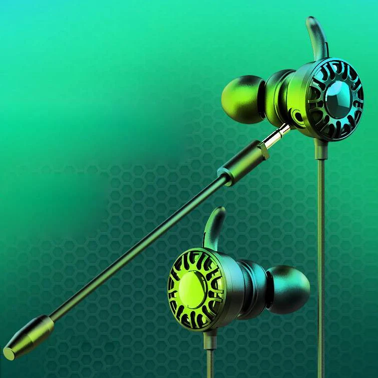 Title 2, Wire control dual wheat mobile game headset Imm...