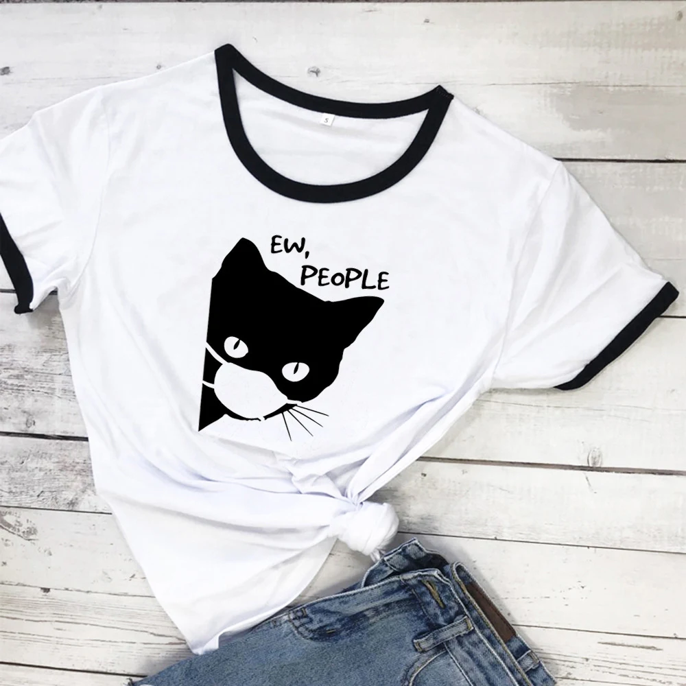 Title 10, T-shirt con stampa maschera, proteggi te stesso...