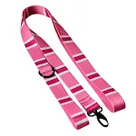 Pink webbing dog leash