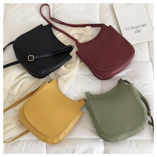 Title 41, Bolsa feminina versátil estilo retrô simples, p...