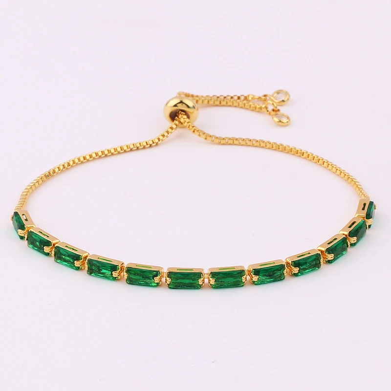 Title 7, Pulseira Feminina com Zircônia Verde Joia Pull ...