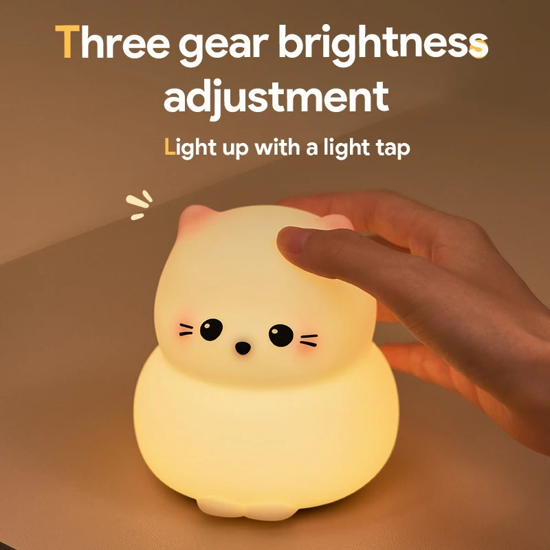 Creative Decompression LED Pat Light for stress relief, touch-activated, soothing soft light, portable design, perfect f — photo 11