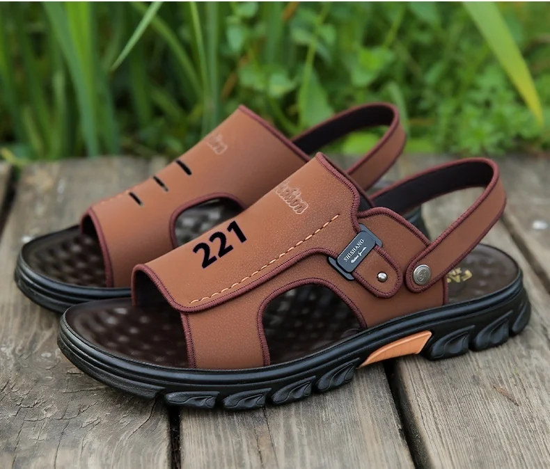 Title 12, Mens Sandals Summer Slippers Dual-use Non-slip...